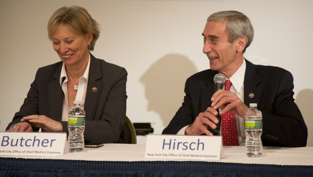 Barbara Butcher and Dr. Hirsch.